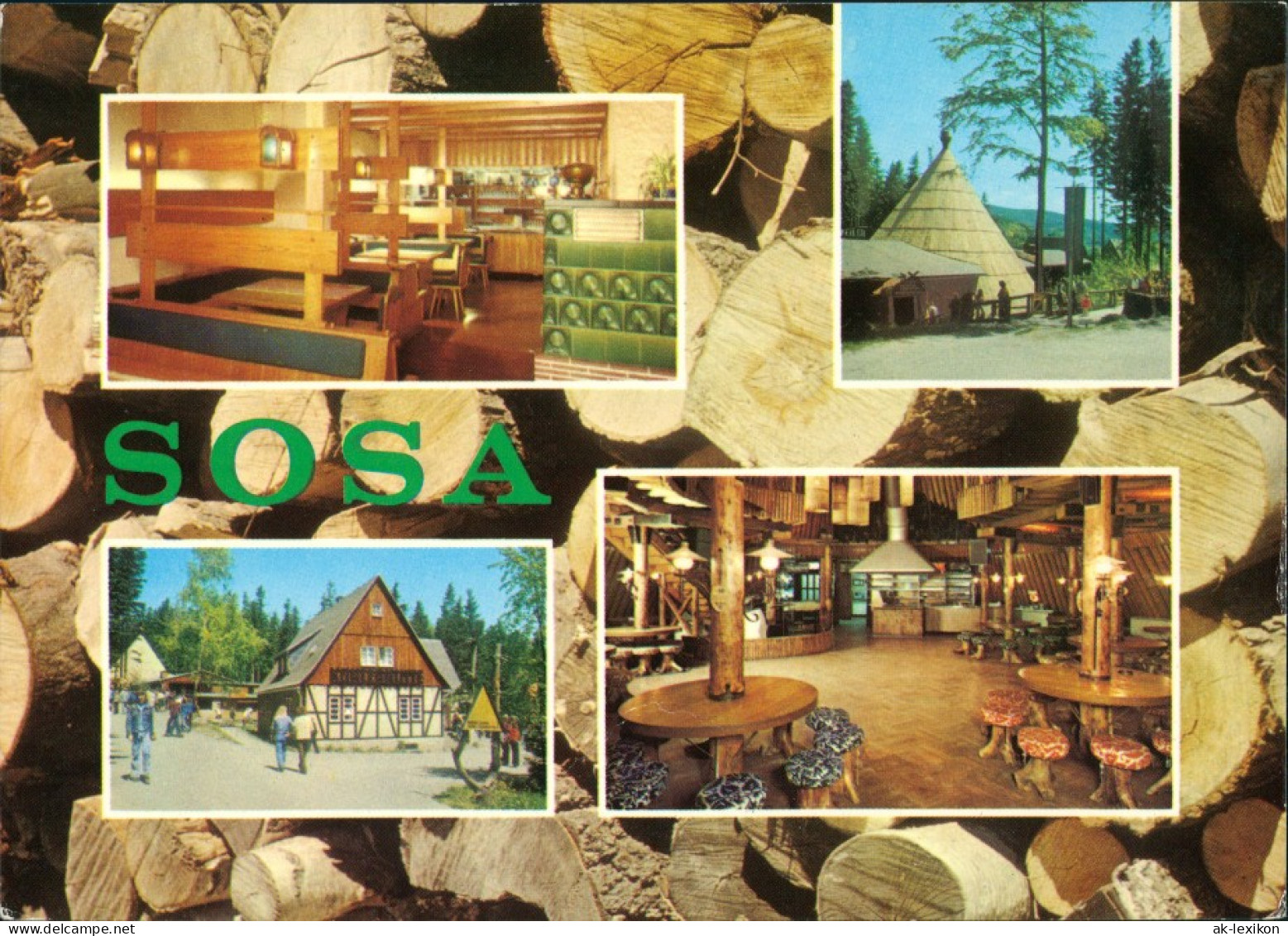 Sosa Erzgebirge Eibenstock   Gaststätten "Köhlerhütte" "Meiler"  Friedens 1982 - Eibenstock