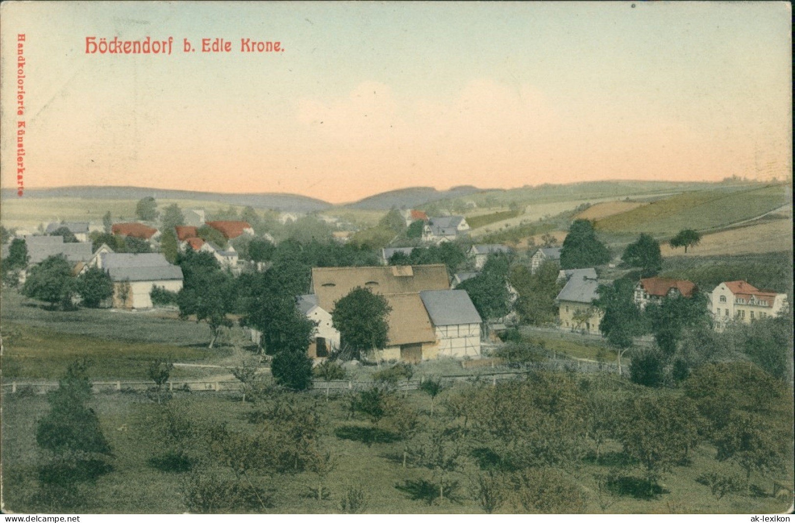 Ansichtskarte Höckendorf-Klingenberg (Sachsen) Panorama 1910 - Klingenberg (Sachsen)