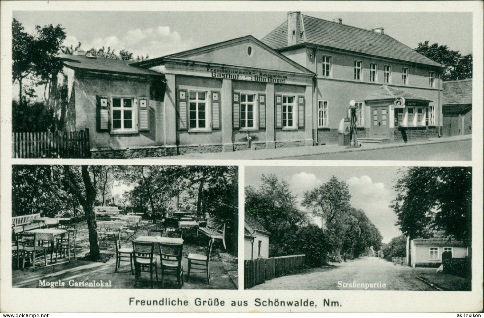 Schönwalde Neumark-Sternberg (Neumark) Prześlice Torzym 3B Gasthof, Straße 1940 - Neumark