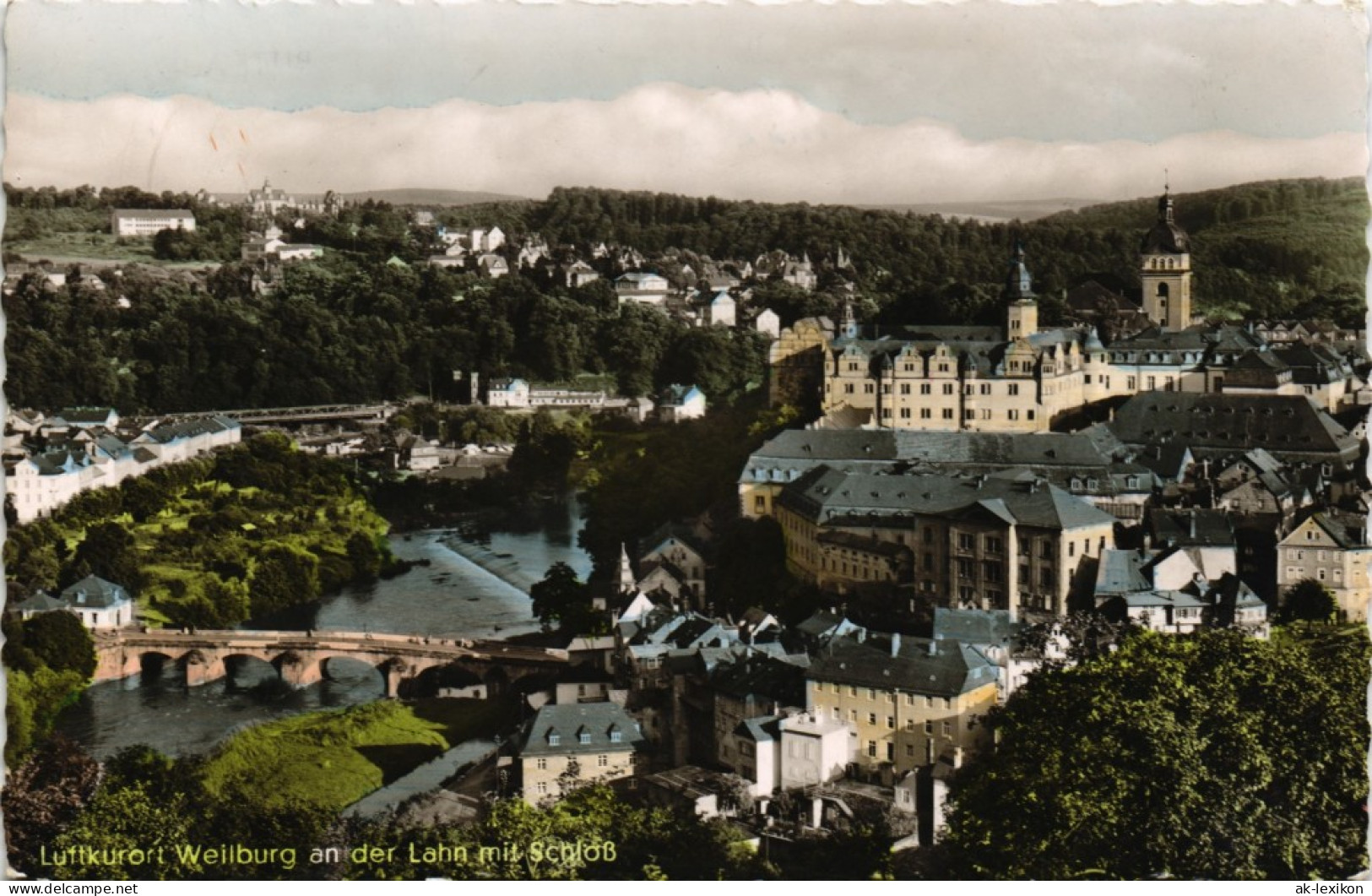 Ansichtskarte Weilburg (Lahn) Totale - Color Foto 1968 - Weilburg