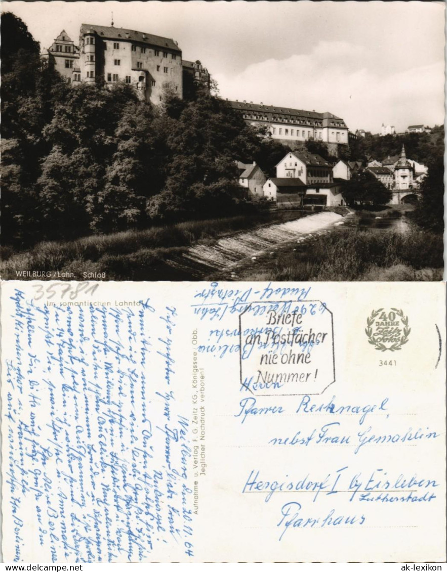 Ansichtskarte Weilburg (Lahn) Stadt Und Wehr 1964 - Weilburg