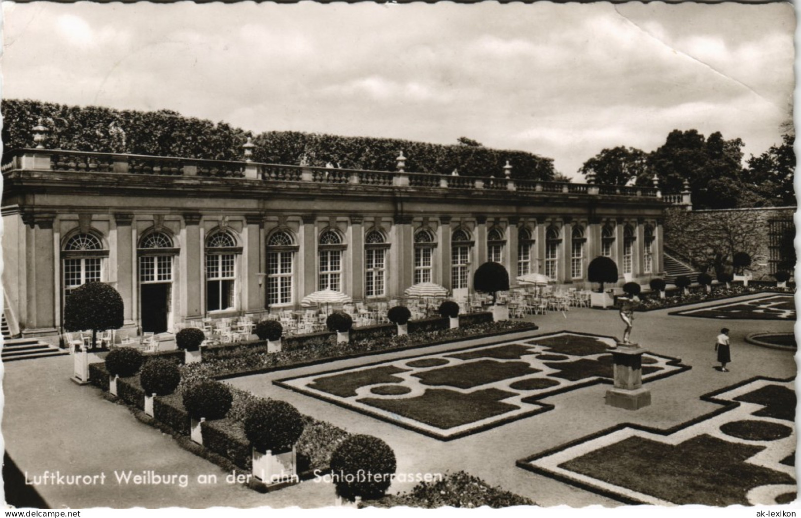 Ansichtskarte Weilburg (Lahn) Schloß - Terrassen 1961 - Weilburg