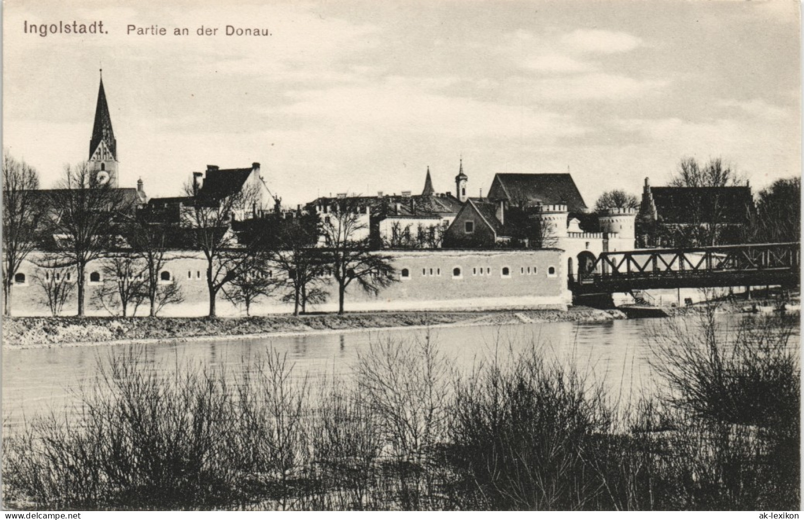 Ansichtskarte Ingolstadt Partie An Der Donau - Brücke 1911 - Ingolstadt