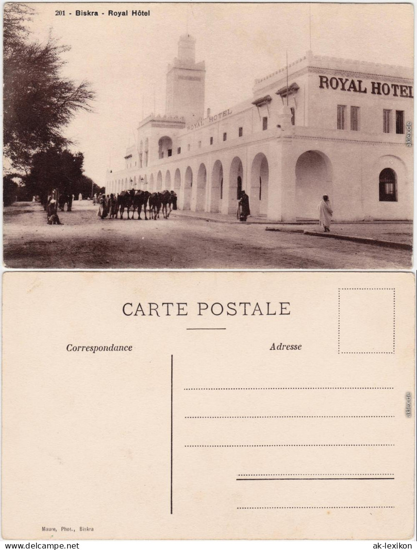 Biskra Biskira- بسكرة Partie Am Royal Hotel Algeria Algerien Postcard 1918 - Non Classés