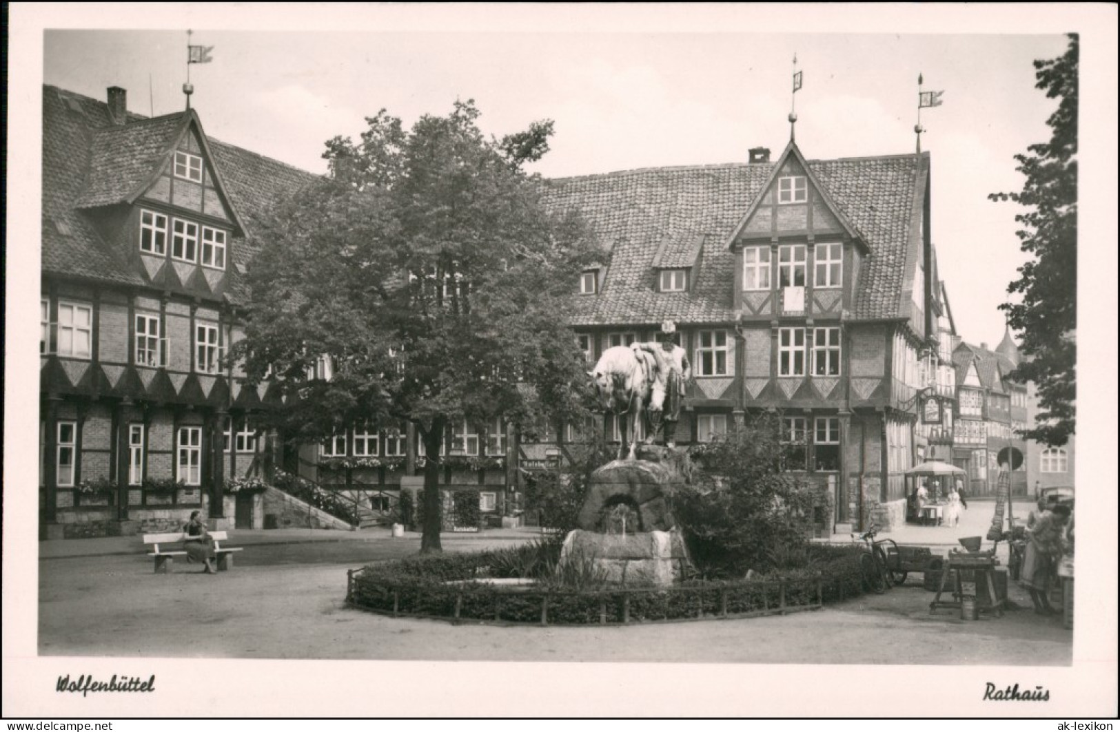 Ansichtskarte Wolfenbüttel Rathaus 1955 - Wolfenbüttel