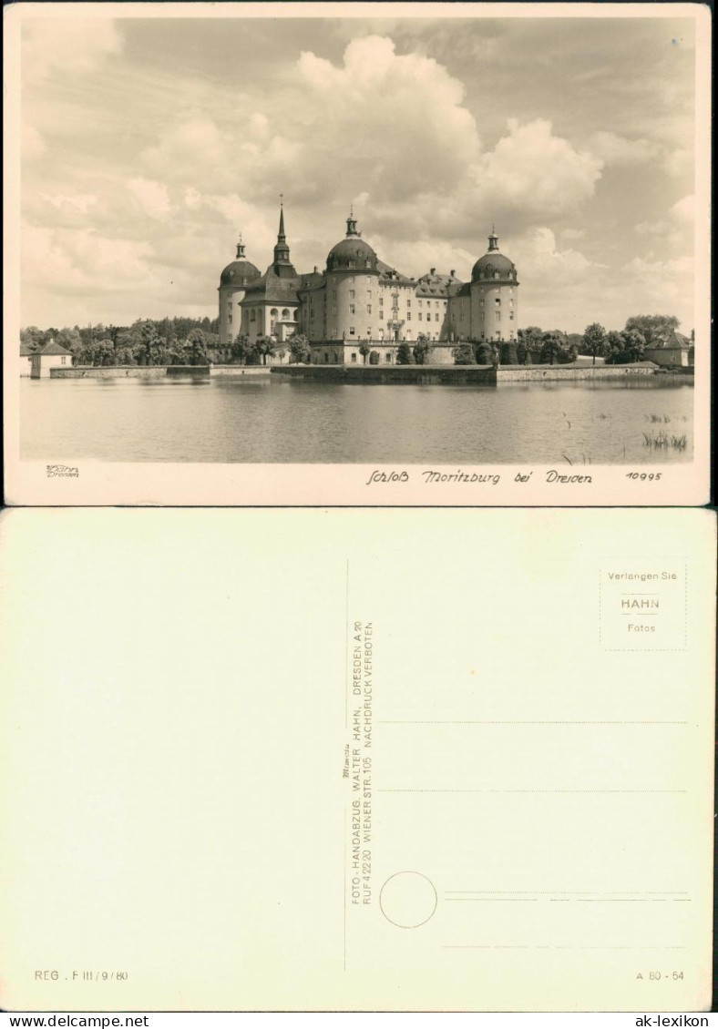 Ansichtskarte Moritzburg Kgl. Jagdschloss 1954 Walter Hahn:10995 - Moritzburg