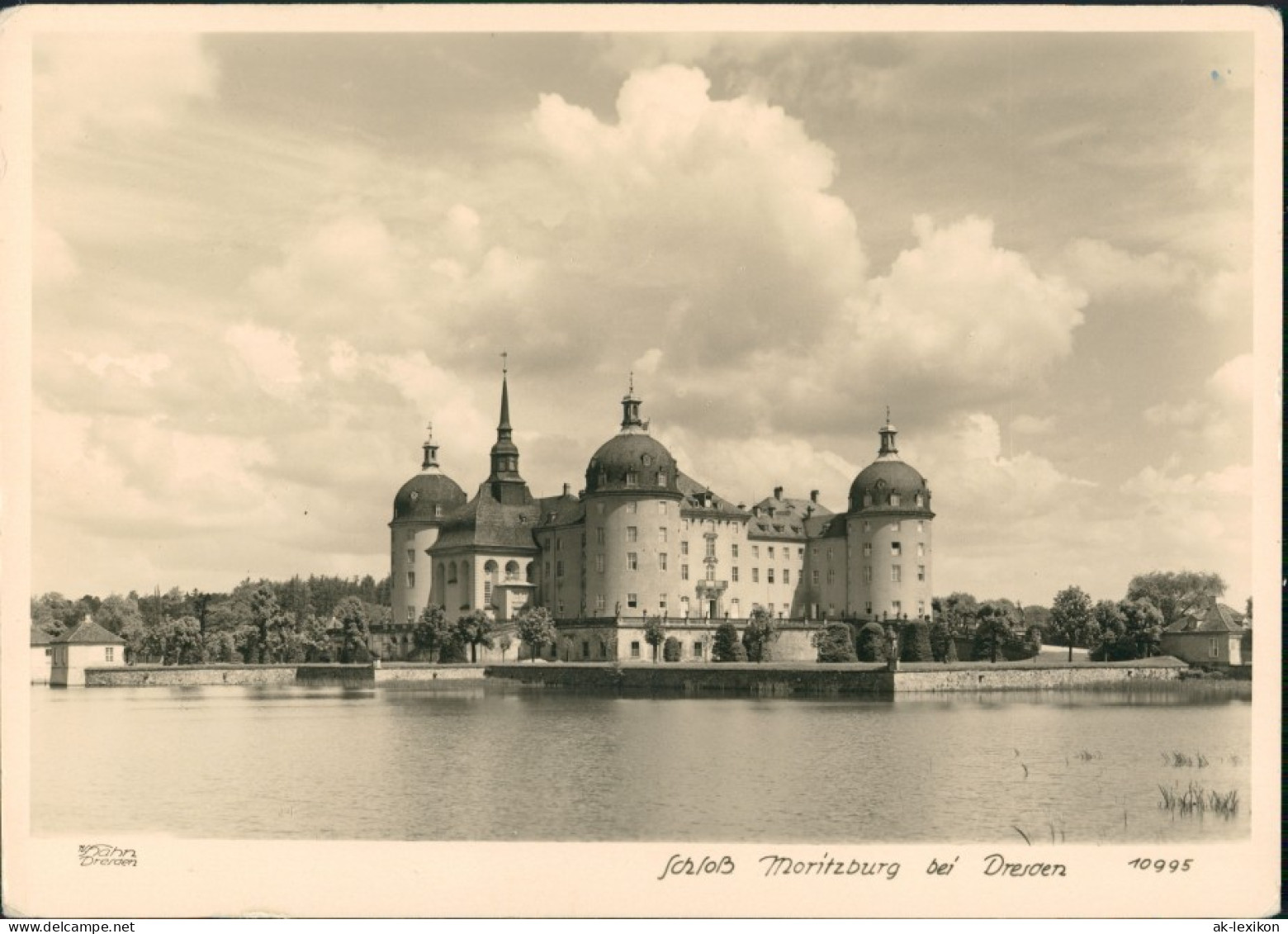 Ansichtskarte Moritzburg Kgl. Jagdschloss 1954 Walter Hahn:10995 - Moritzburg