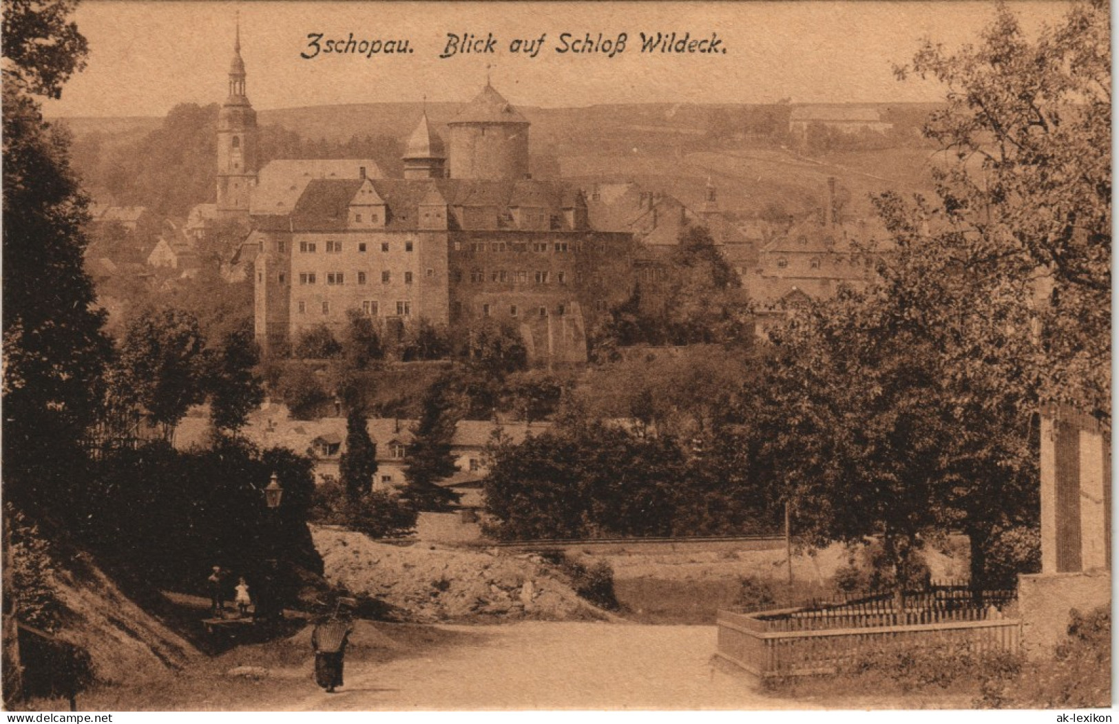 Ansichtskarte Zschopau Schloss Wildeck 1917 - Zschopau