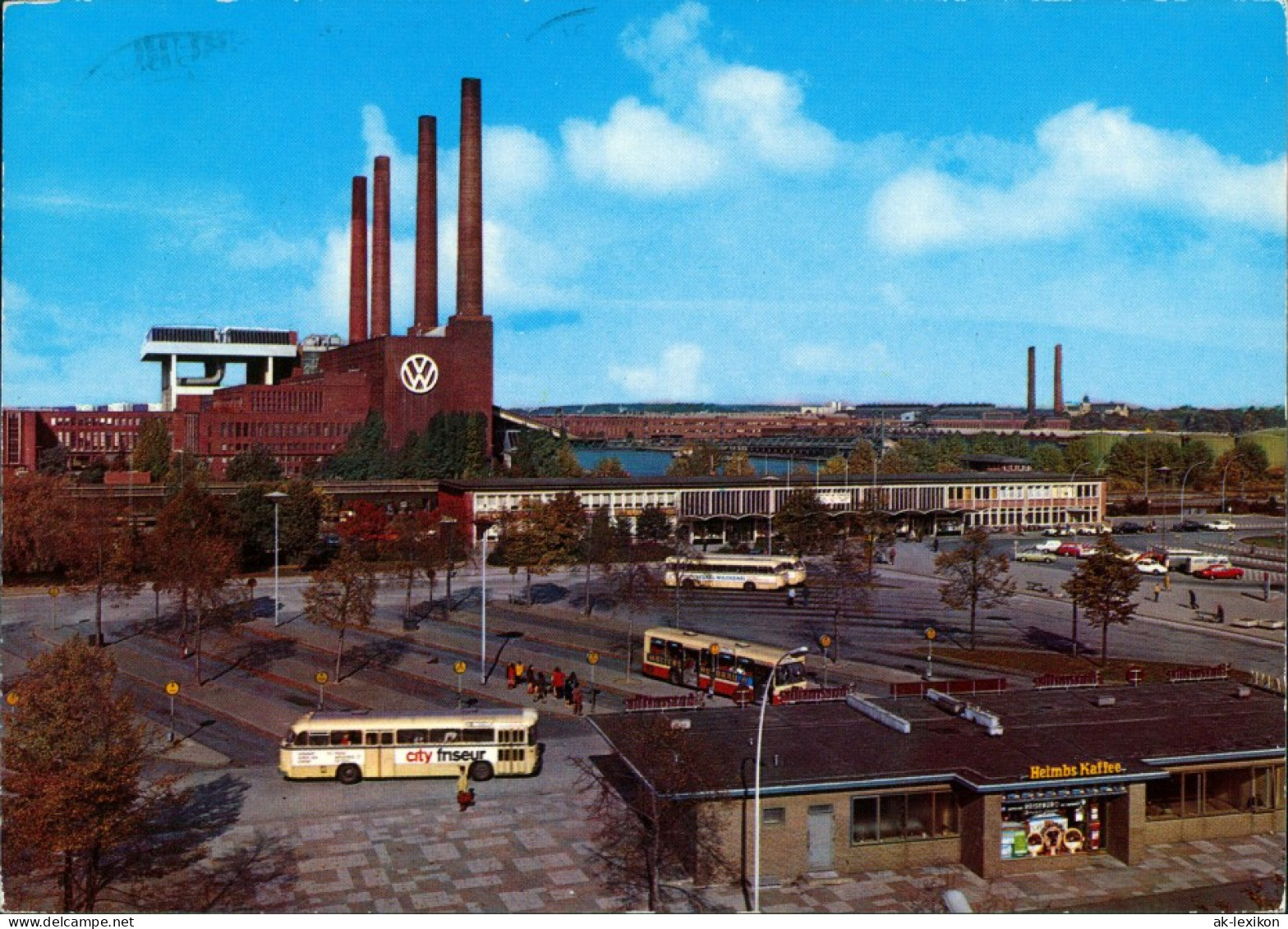 Ansichtskarte Wolfsburg Bahnhof Am VW Volkswagen-Werk, Auto Fabrik 1977 - Wolfsburg