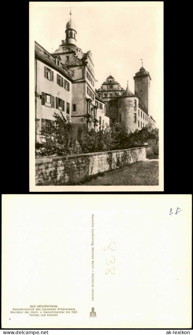 Ansichtskarte Bad Mergentheim Deutschordens-Schloss 1965 - Bad Mergentheim