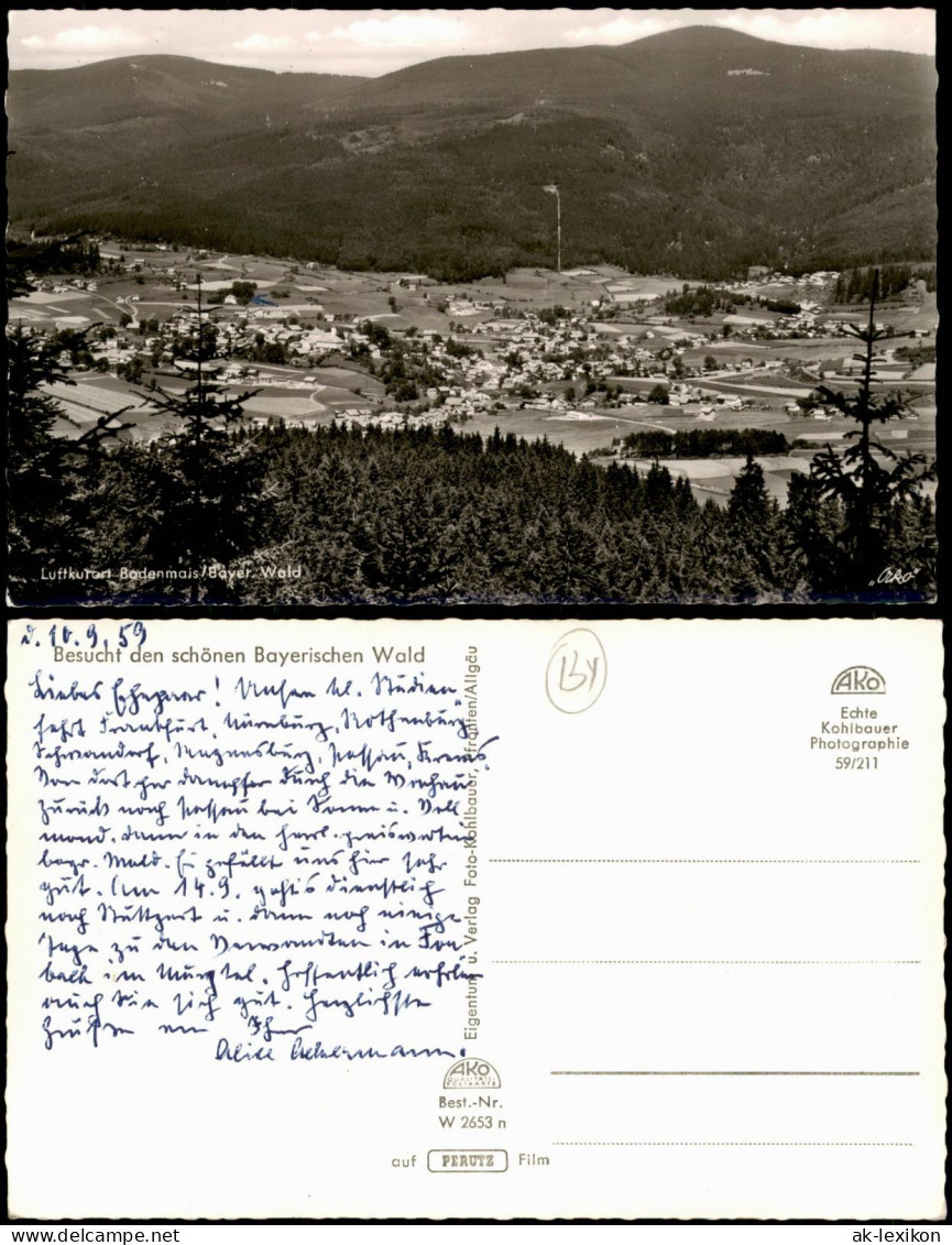 Bodenmais Panorama-Ansicht Gesamtansicht Ort Im Bayer. Wald 1960 - Bodenmais