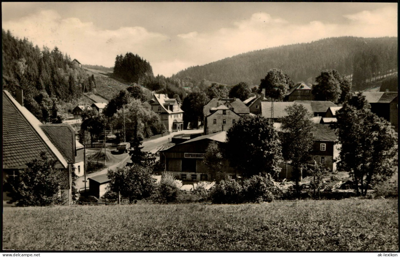 Wurzbach Panorama-Ansicht Ortspartie Aus Der Vogelschau Zu DDR-Zeiten 1963 - Wurzbach