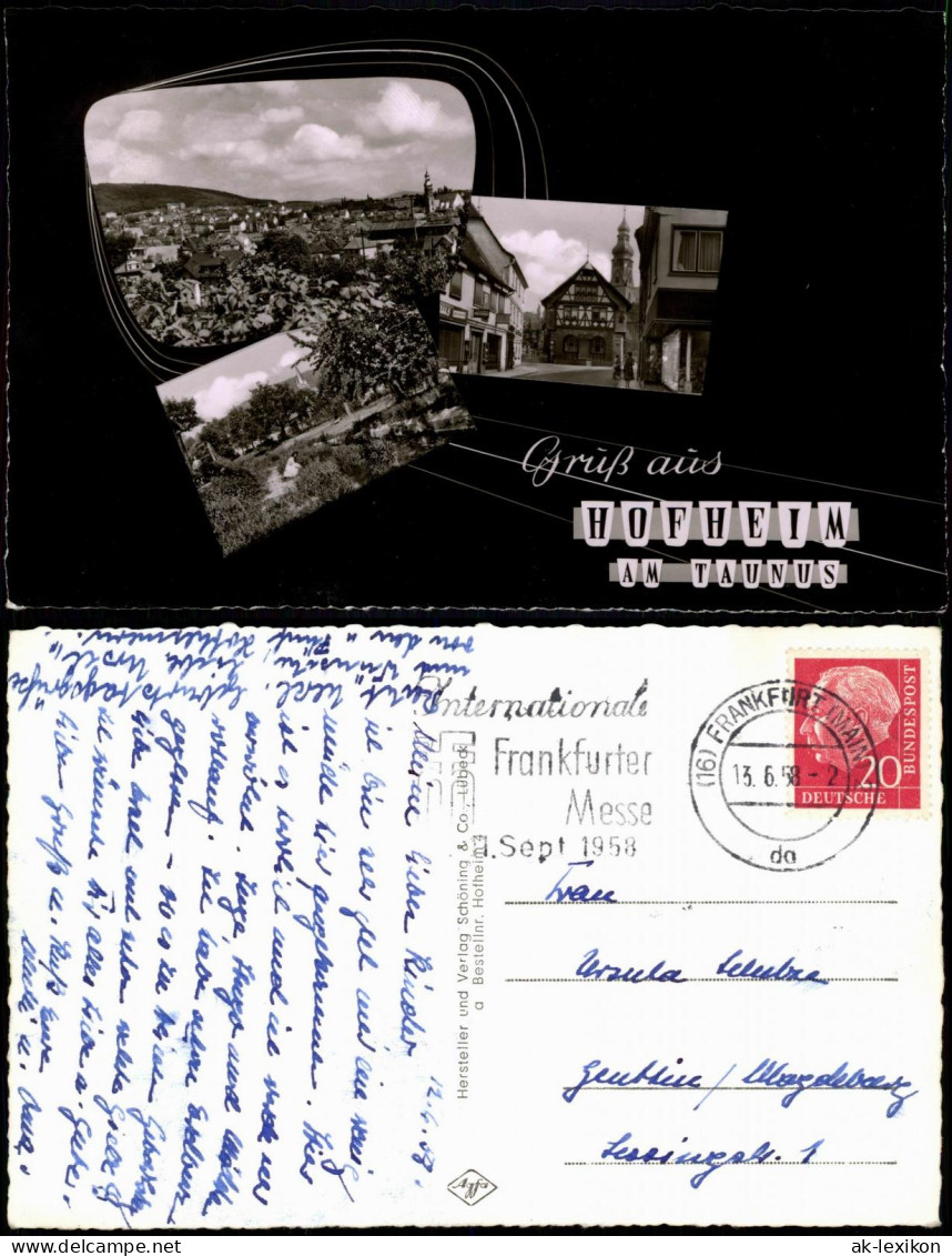 Ansichtskarte Hofheim (Taunus) Gruss-Aus-Mehrbildkarte Mit Ortsansichten 1958 - Hofheim