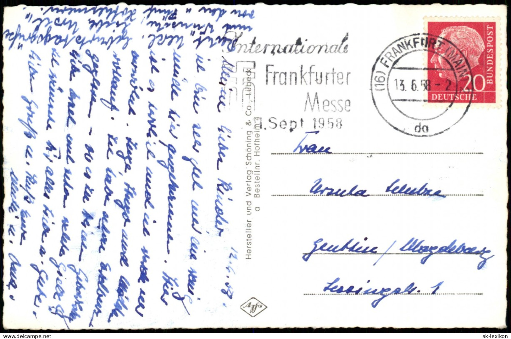 Ansichtskarte Hofheim (Taunus) Gruss-Aus-Mehrbildkarte Mit Ortsansichten 1958 - Hofheim