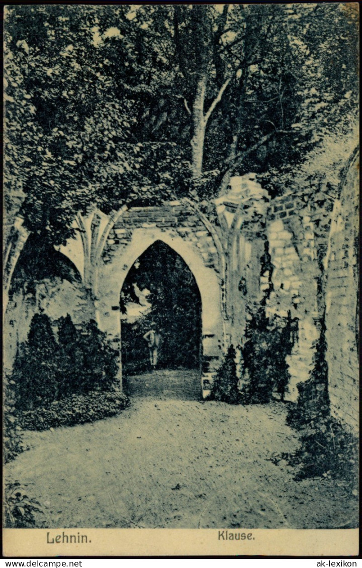 Ansichtskarte Kloster Lehnin "Alte Klause" Ruine 1910 - Lehnin