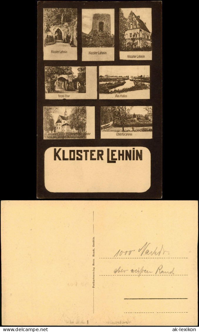 Lehnin-Kloster Lehnin MB-AK Hafen, Oberförsterei, Kloster, Tetzel-Thor Uvm. 1910 - Lehnin