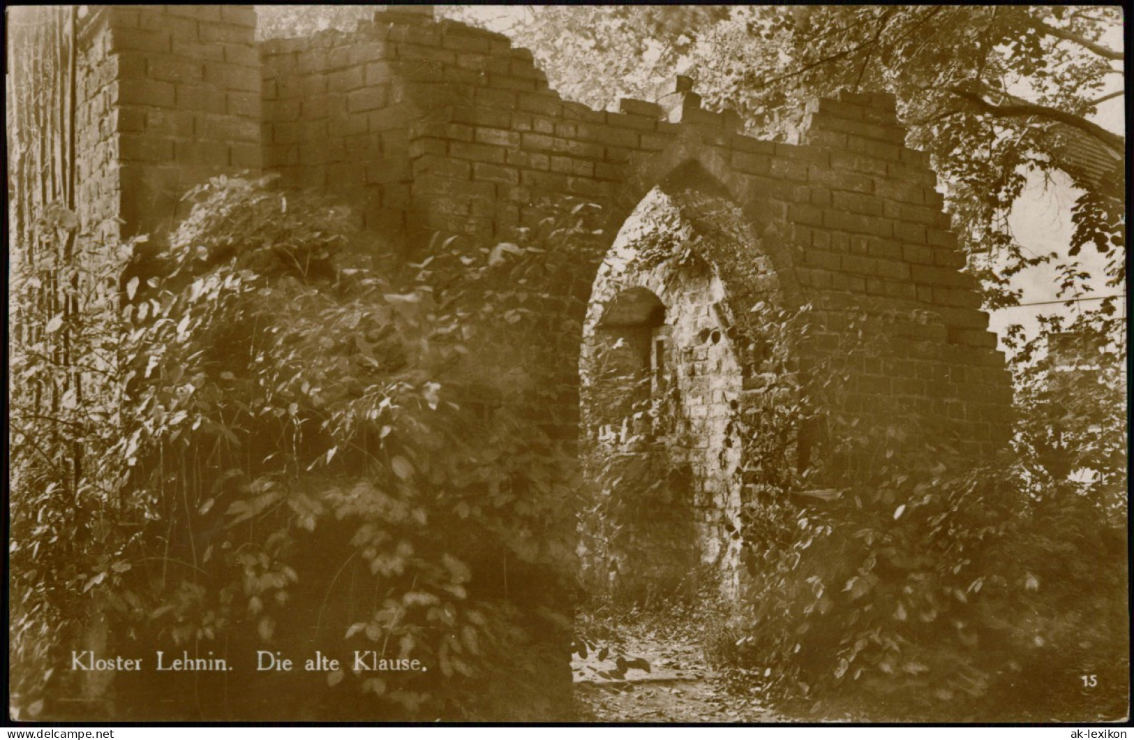 Ansichtskarte Lehnin-Kloster Lehnin Die Alte Klause (Ruine) 1920 - Lehnin