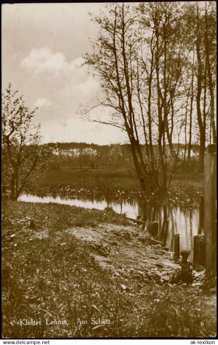 Lehnin-Kloster Lehnin Umland-Ansicht Partie Am Schütt Echtfoto-AK 1920 - Lehnin