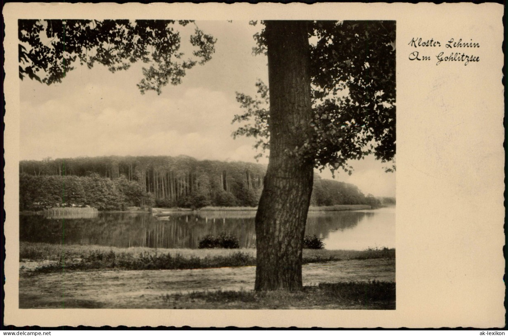 Ansichtskarte Lehnin-Kloster Lehnin Umland-Partie Am Gohlitzsee 1920 - Lehnin