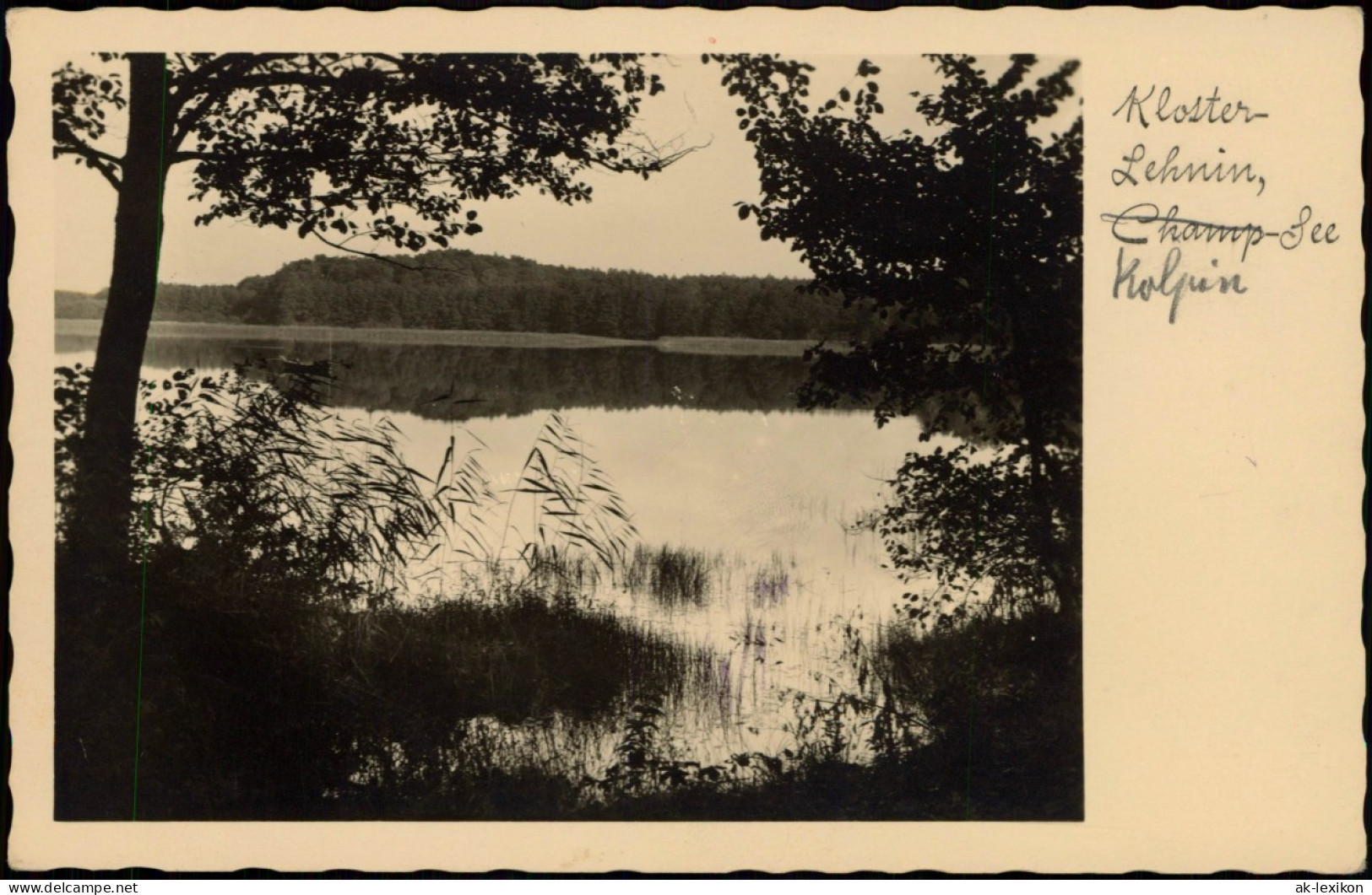 Ansichtskarte Lehnin-Kloster Lehnin Umland-Ansicht Mit See-Partie 1920 - Lehnin