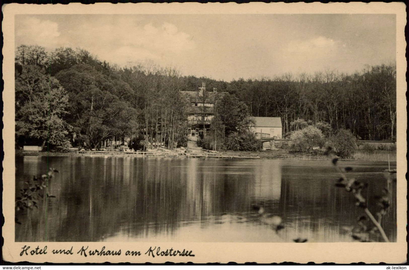 Ansichtskarte Lehnin-Kloster Lehnin Hotel Und Kurhaus Am Klostersee 1920 - Lehnin