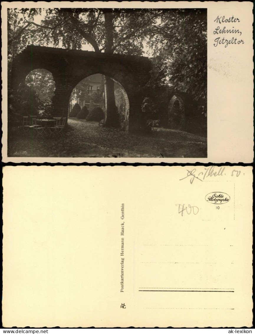 Ansichtskarte Lehnin-Kloster Lehnin Stadtteilansicht Partie Am Tezeltor 1920 - Lehnin