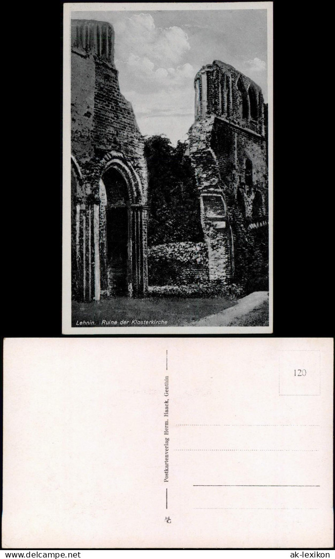 Ansichtskarte Lehnin-Kloster Lehnin Lehnin Ruine Der Klosterkirche 1920 - Lehnin