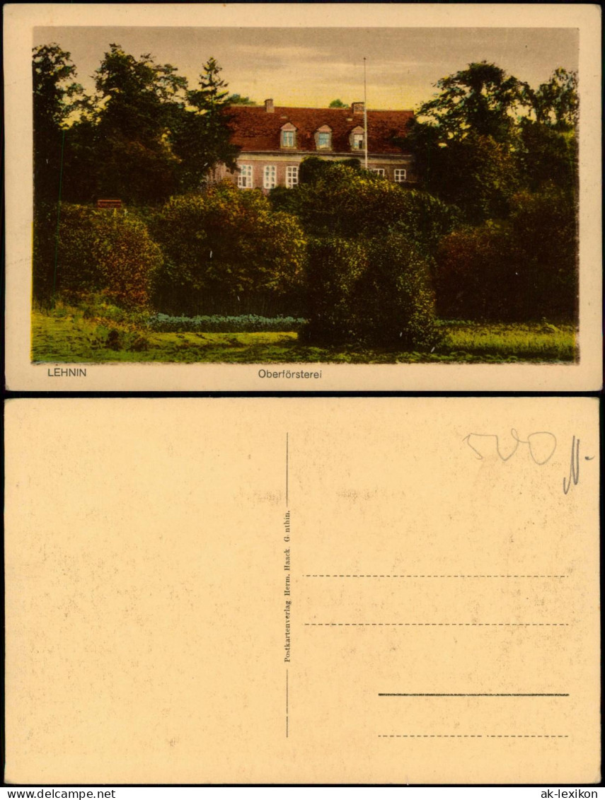 Ansichtskarte Lehnin-Kloster Lehnin Oberförsterei 1920 - Lehnin