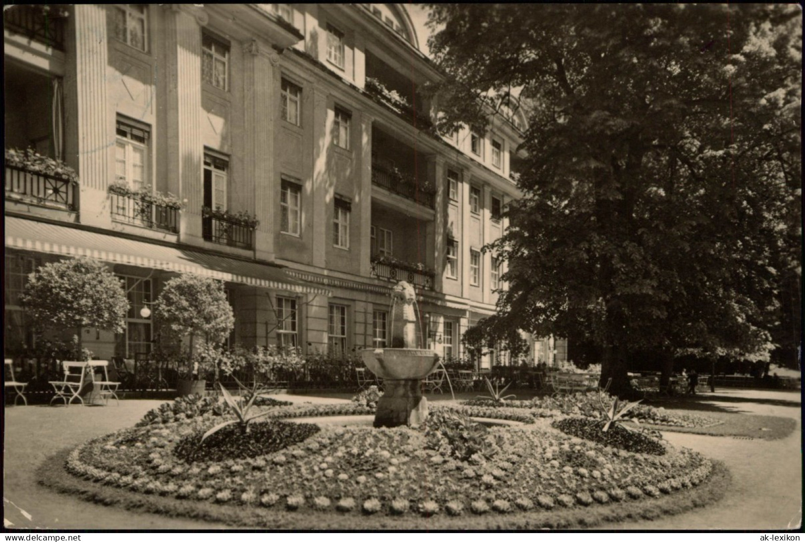 Ansichtskarte Bad Liebenstein Kurpark Partie Im Kurgarten DDR AK 1959 - Bad Liebenstein