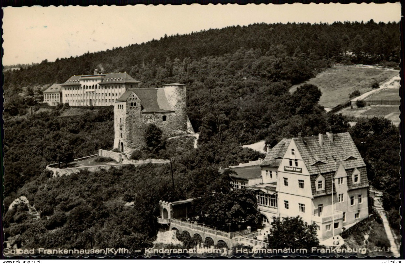 Bad Frankenhausen  Blick Auf Kindersanatorium Hausmannsturm Frankenburg  1957 - Bad Frankenhausen