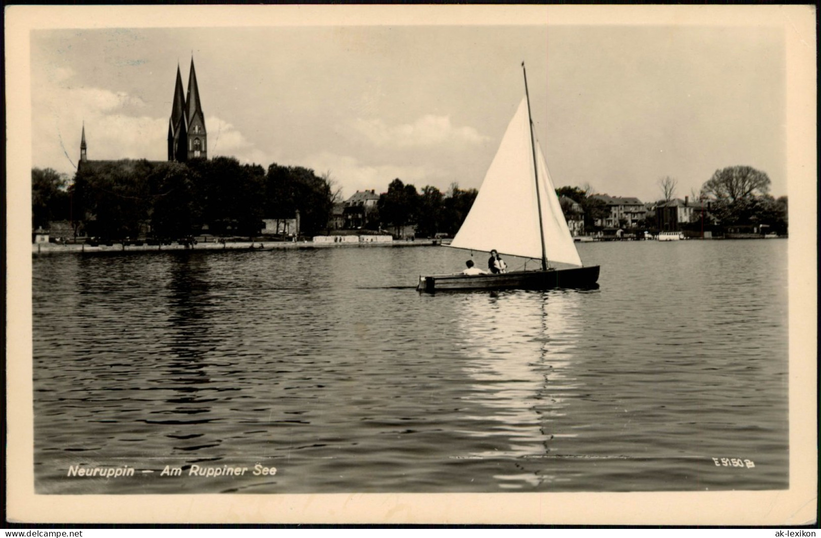 Ansichtskarte Neuruppin Segler Auf Dem Ruppiner See (DDR AK) 1958 - Neuruppin