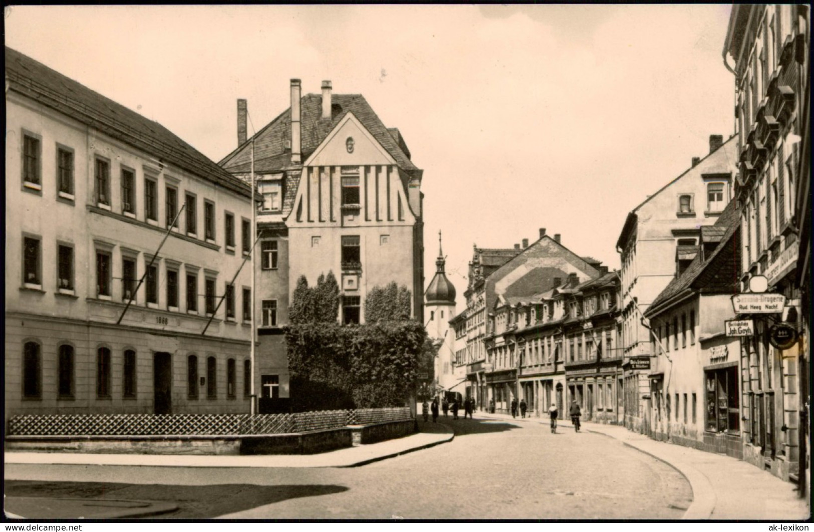 Ansichtskarte Olbernhau Straßen Ansicht Ortsansicht DDR AK 1971/1963 - Olbernhau