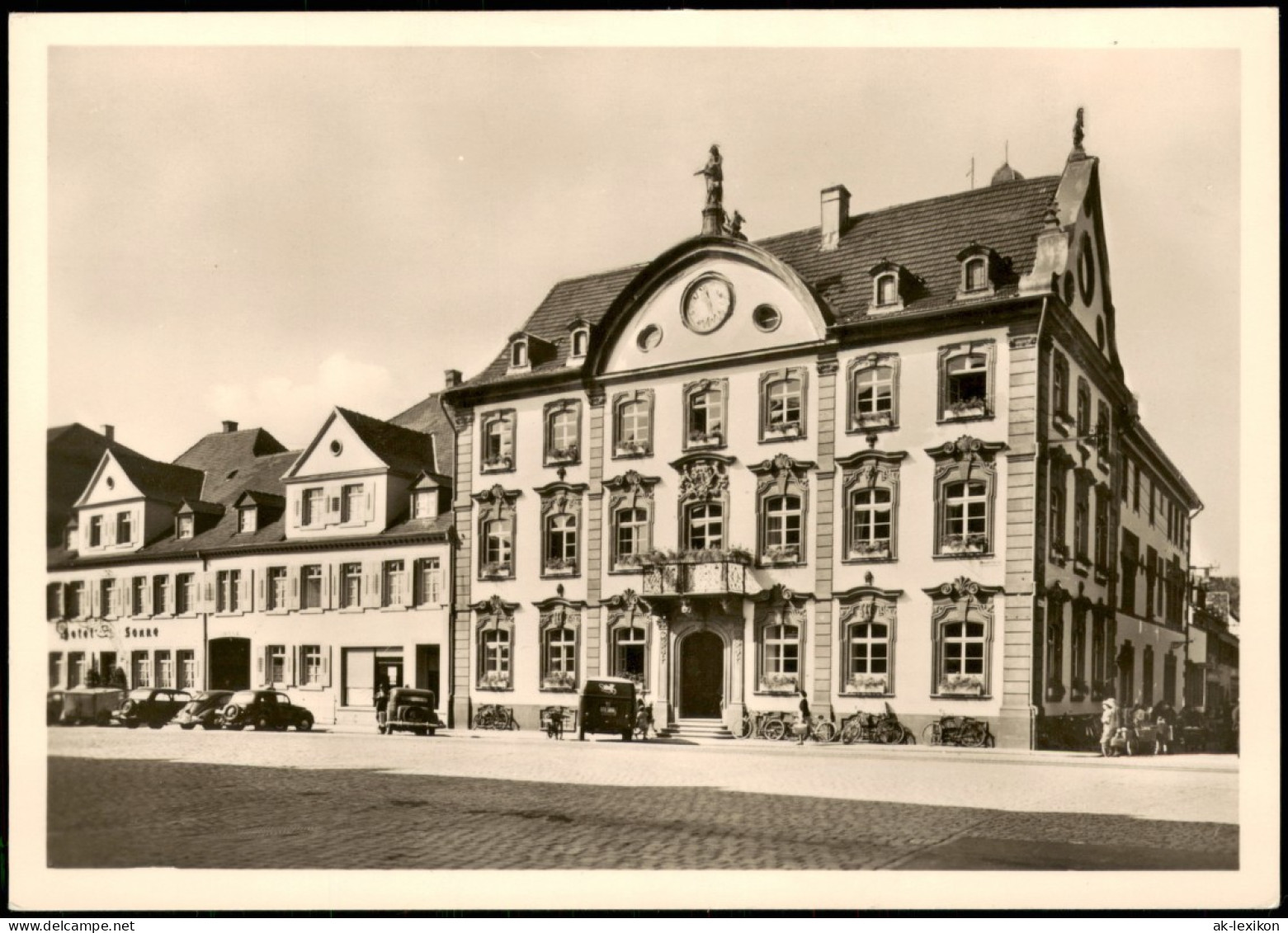 Ansichtskarte Offenburg Rathaus - Autos 1965 - Offenburg