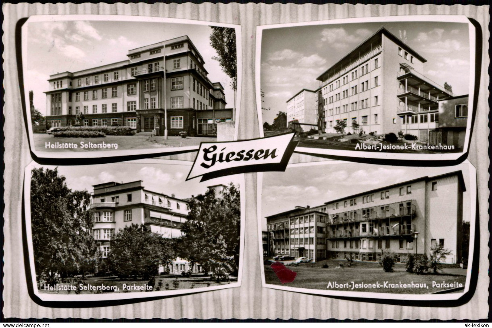 Ansichtskarte Gießen MB: Krankenhaus, Heilstätte Seltersberg 1963 - Giessen