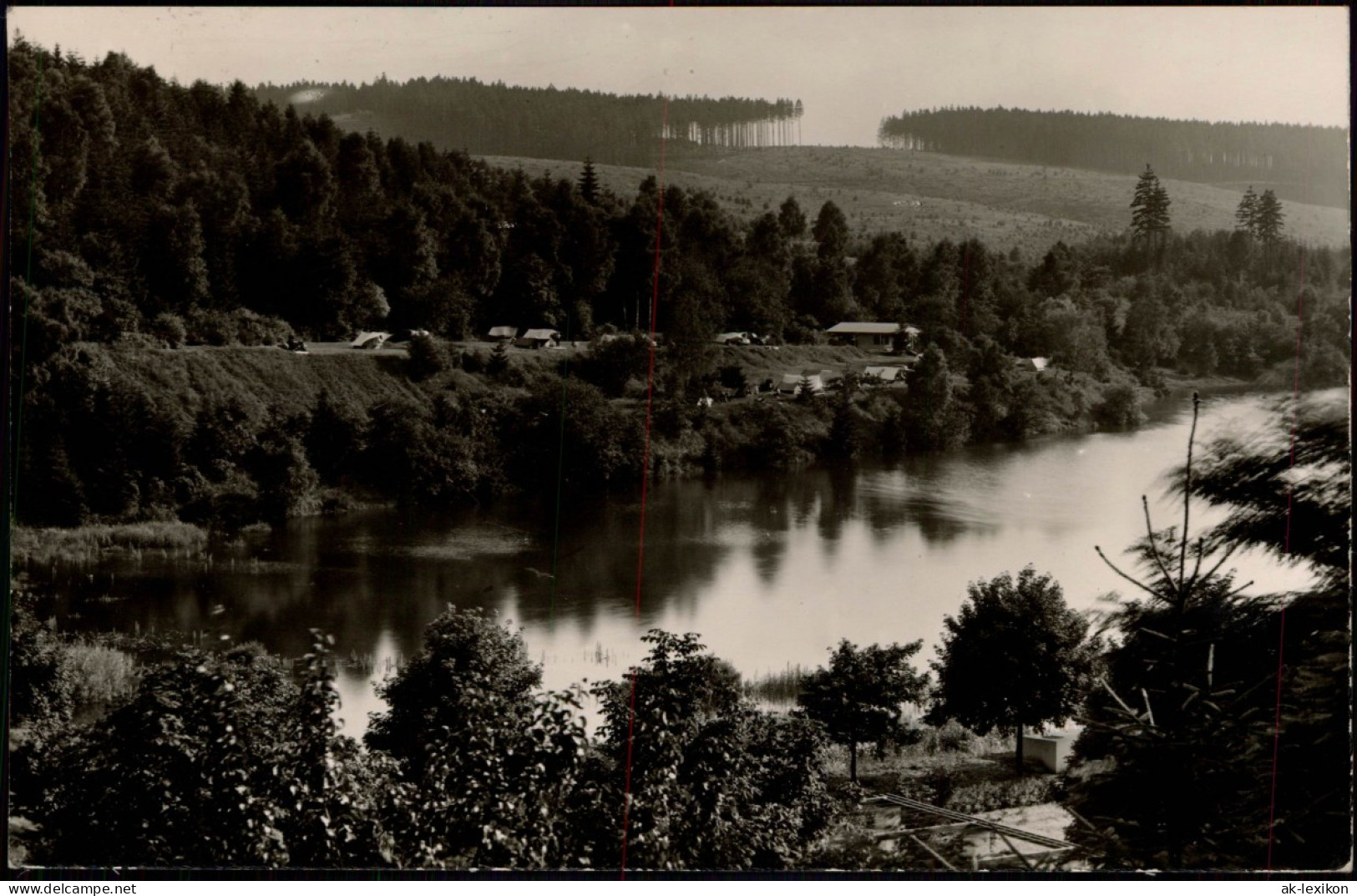 Ansichtskarte Osterode (Harz) Zeltplatz Sösetalsperre 1955 - Osterode