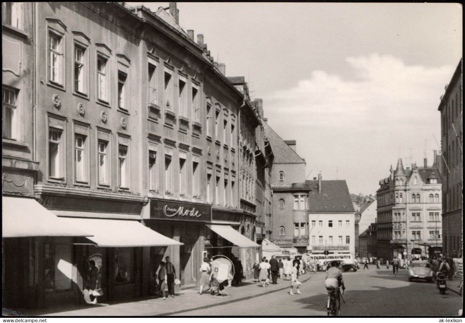 Mittweida Rochlitzer Straße, Mode-Geschöft, Personen Beim Einkaufen, DDR AK 1967 - Mittweida