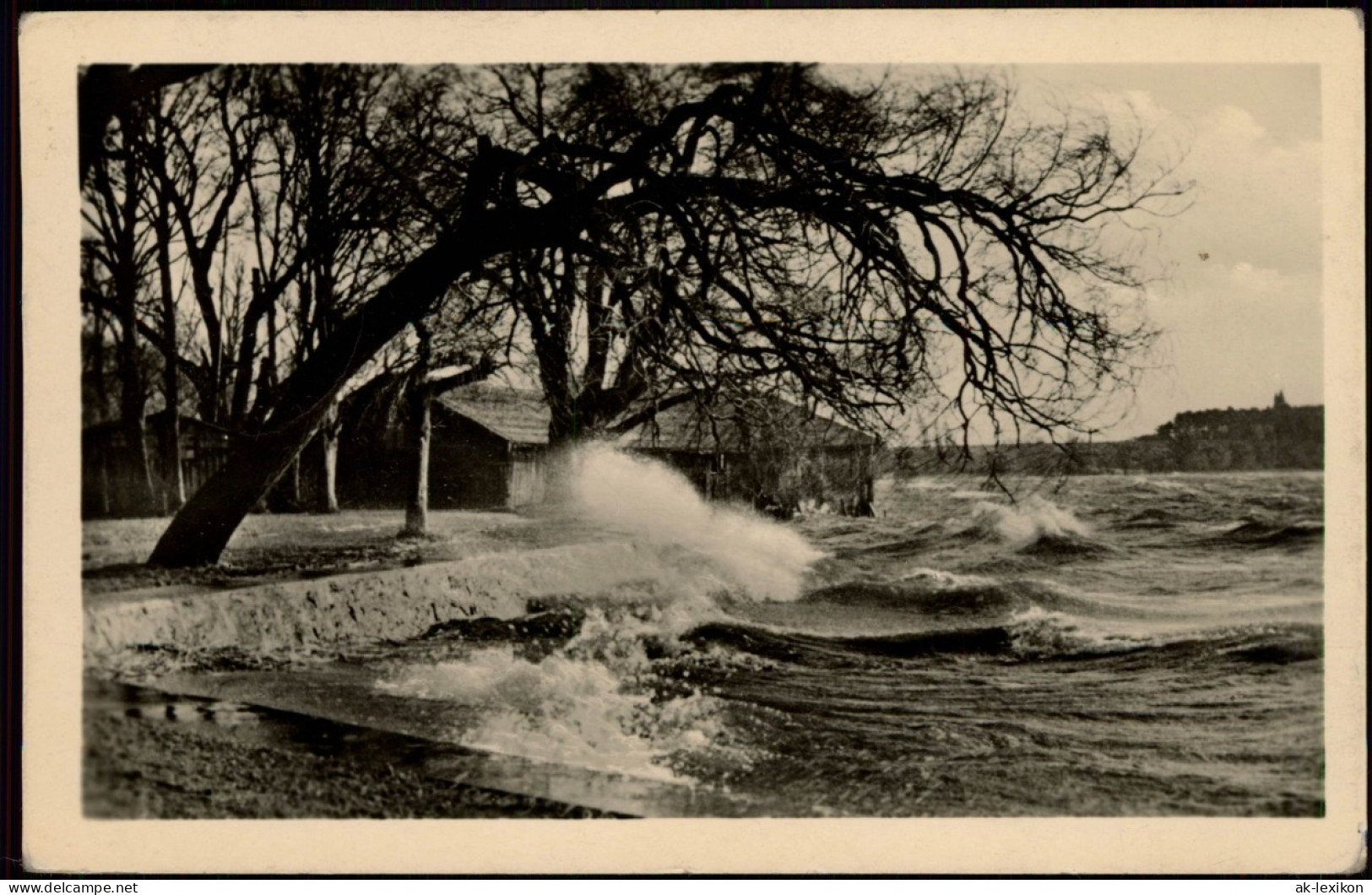 Waren (Müritz) Umland-Ansicht Sturm An Der Müritz, DDR AK 1956 - Waren (Mueritz)