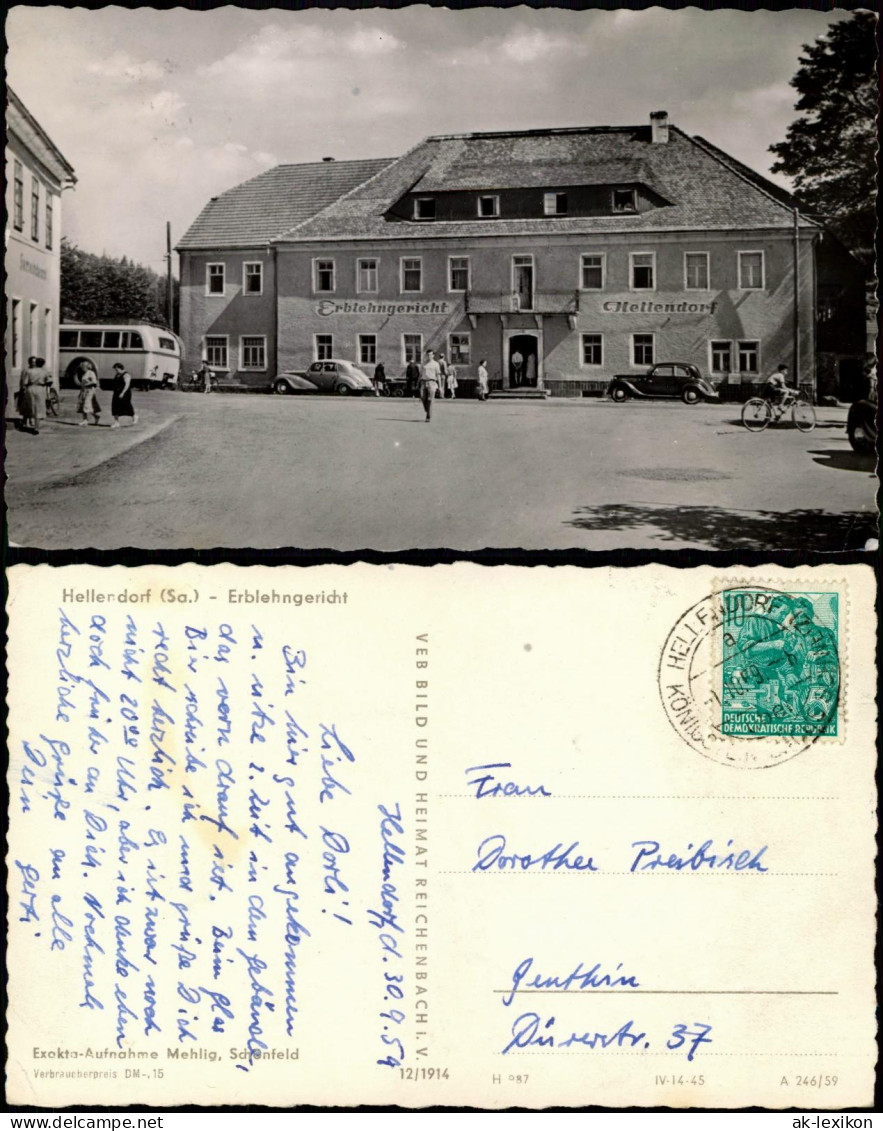 Hellendorf-Bad Gottleuba-Berggießhübel  Gasthof Erblehngericht  DDR-Zeiten 1959 - Bad Gottleuba-Berggiesshuebel