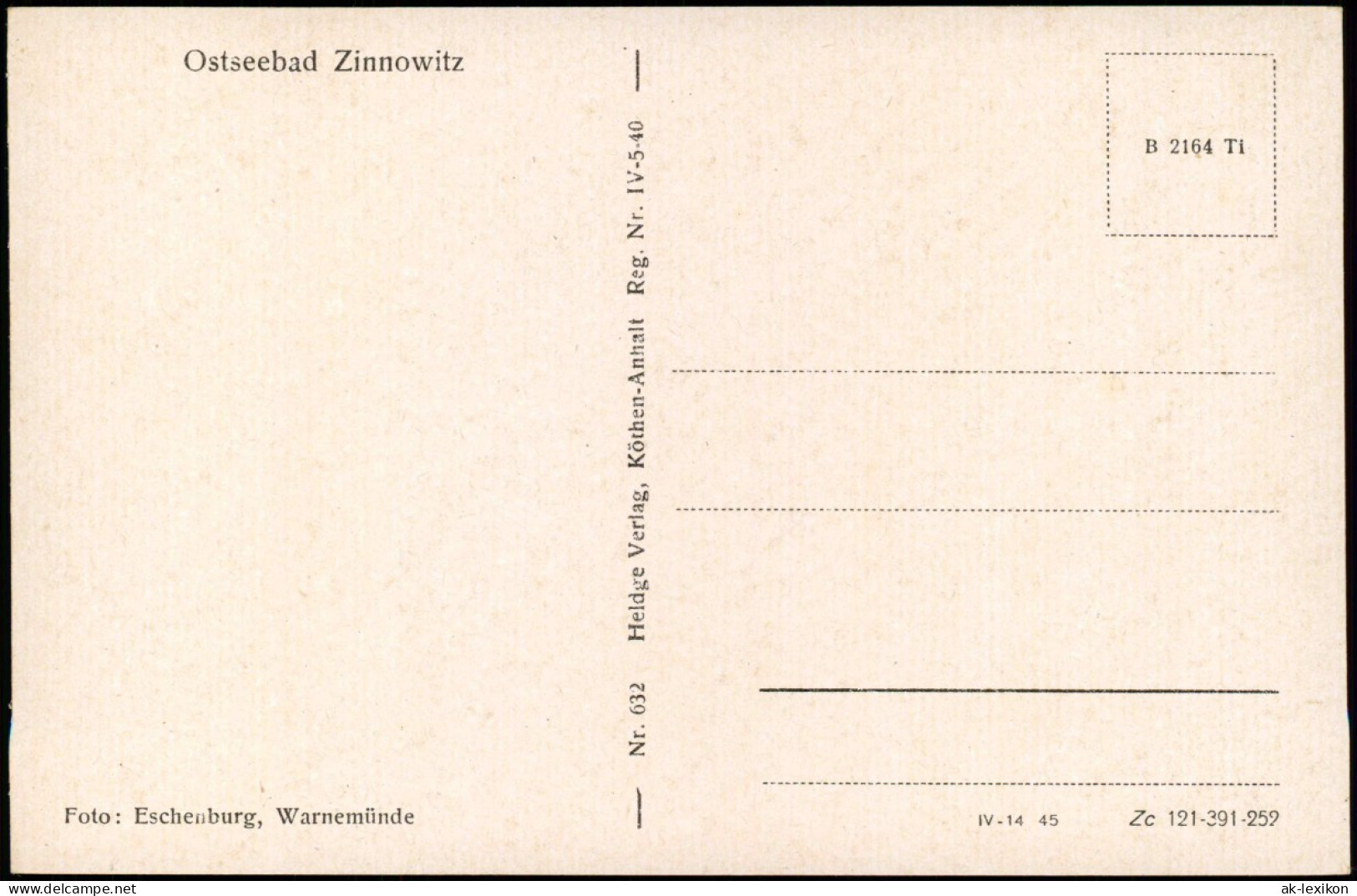 Ansichtskarte Zinnowitz Strand Strandleben A.d. Ostsee 1950 - Zinnowitz