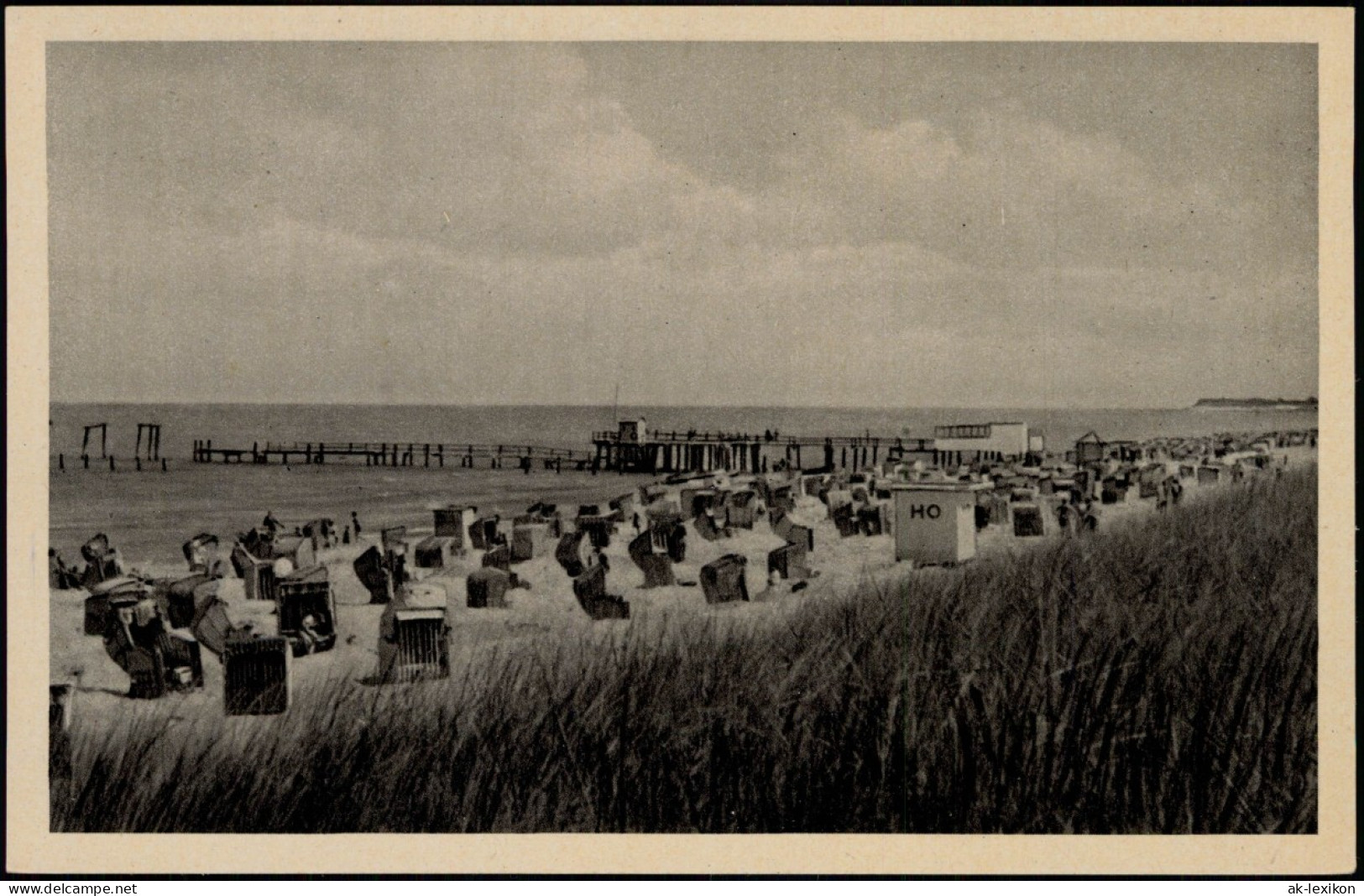 Ansichtskarte Zinnowitz Strand Ostsee Ostseebad 1950 - Zinnowitz