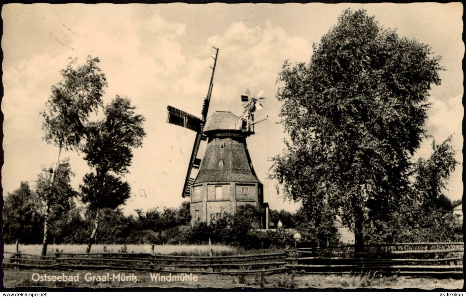 Ansichtskarte Graal-Müritz Partie An Der Windmühle Zur DDR-Zeit 1961/1960 - Graal-Müritz