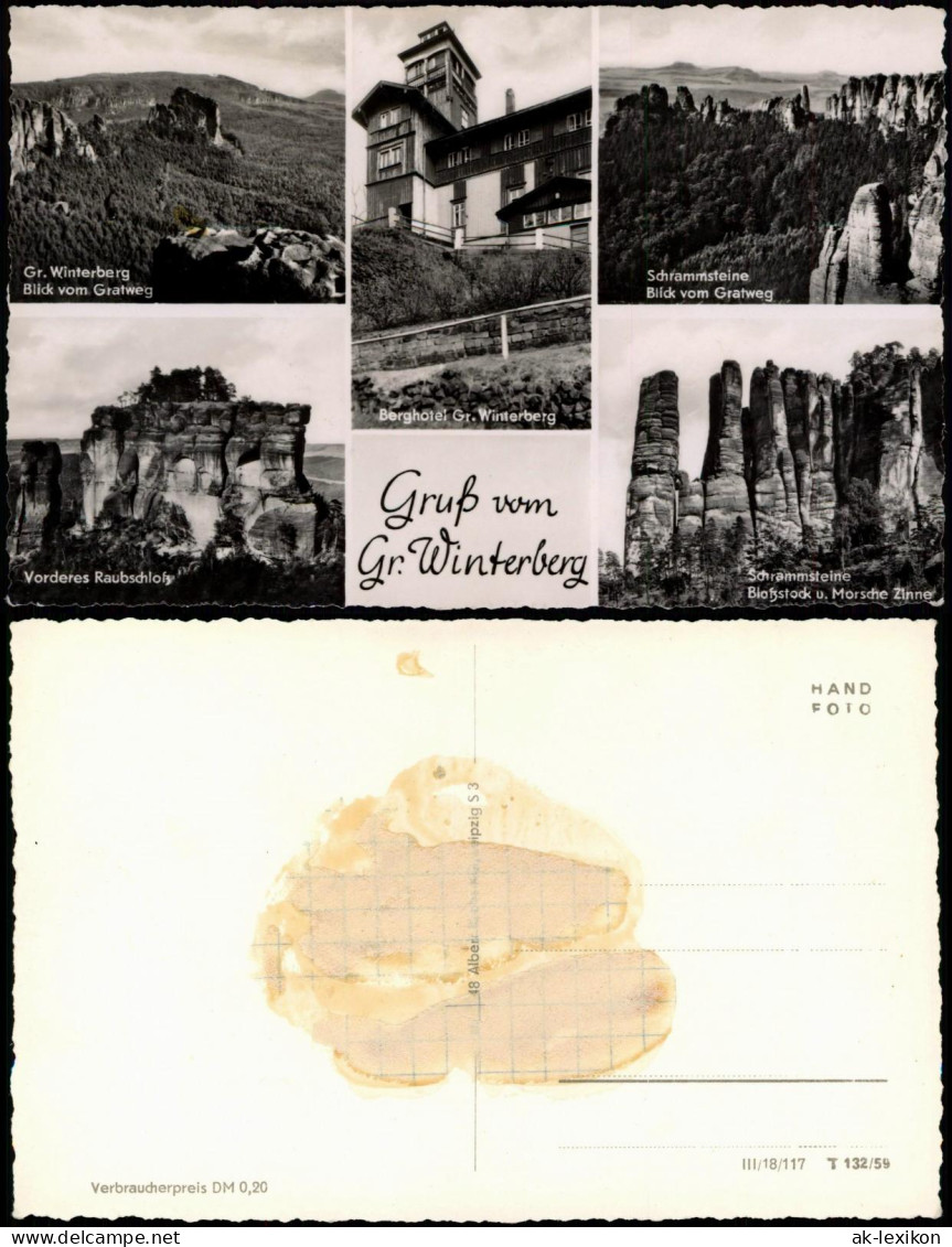 Ansichtskarte Schmilka Großer Winterberg - MB 1959 - Schmilka
