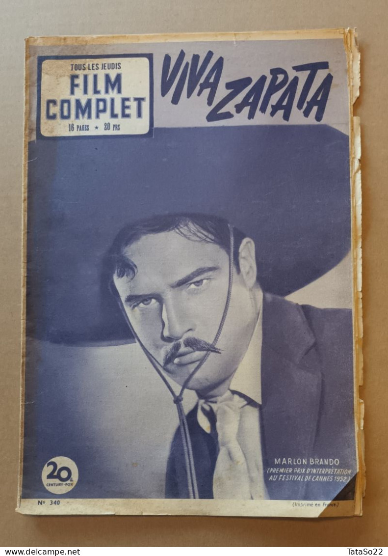 Film Complet - 16 Pages N° 340 Viva Zapata - Cinéma