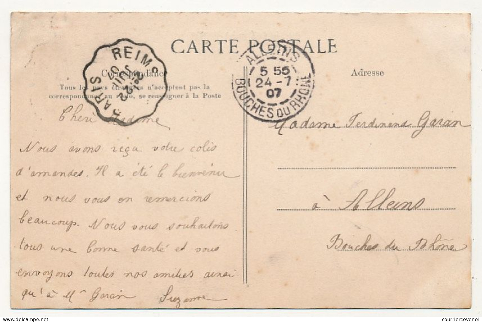 4 CPA - LIVRY (Seine et Oise) - 4 cartes ayant voyagé : Rue de Meaux, L'Abbaye, le Marché, Place de la Fontaine