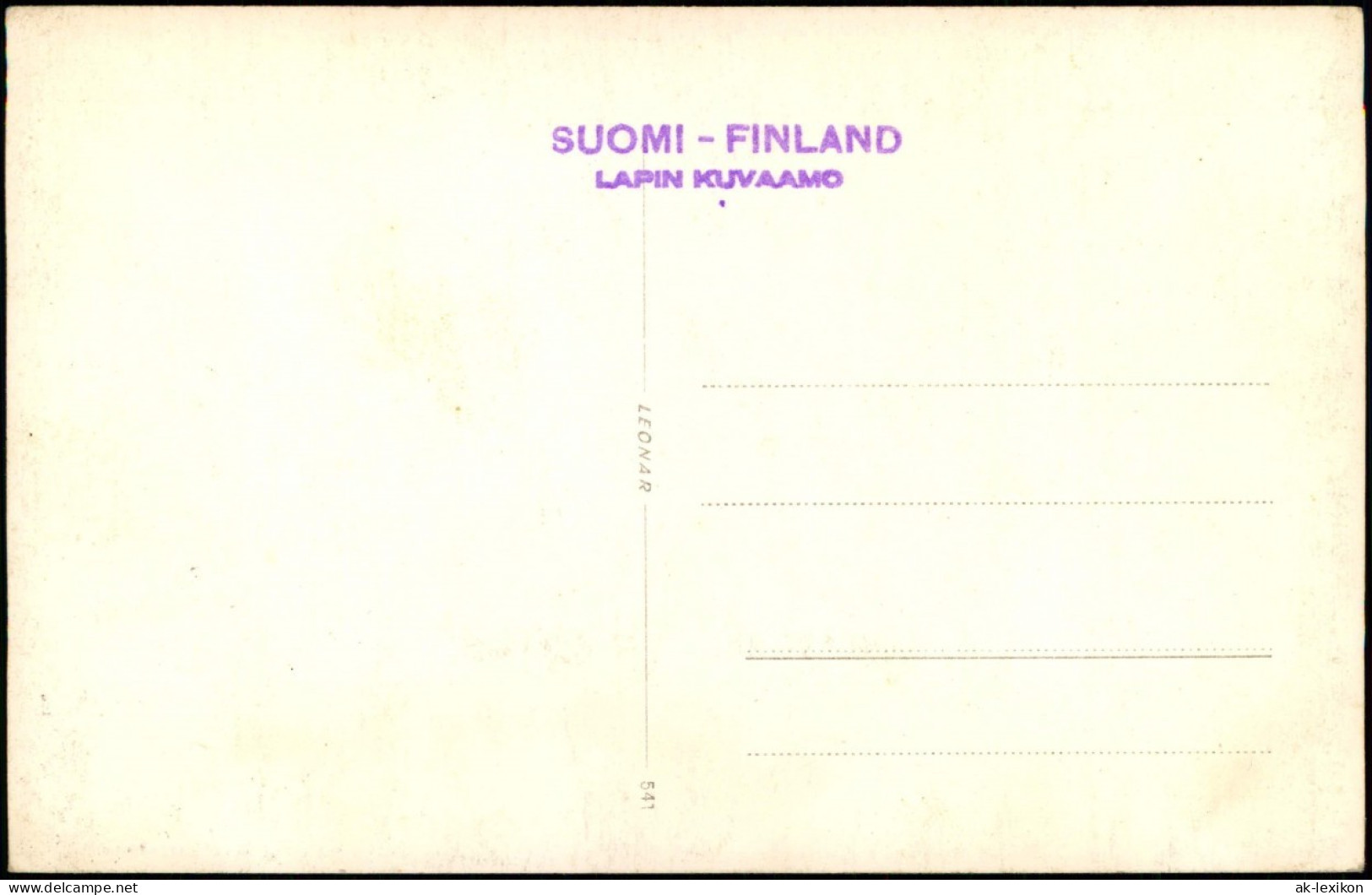 .Finnland Suomi POLCIRKEL POLARKREIS Finnland / Suomi Arctik Circle 1934 - Finlandia