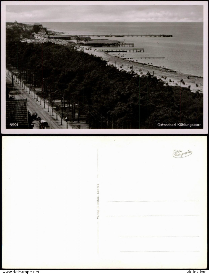 Ansichtskarte Kühlungsborn Strandpromenade, Strand 1930 - Kuehlungsborn