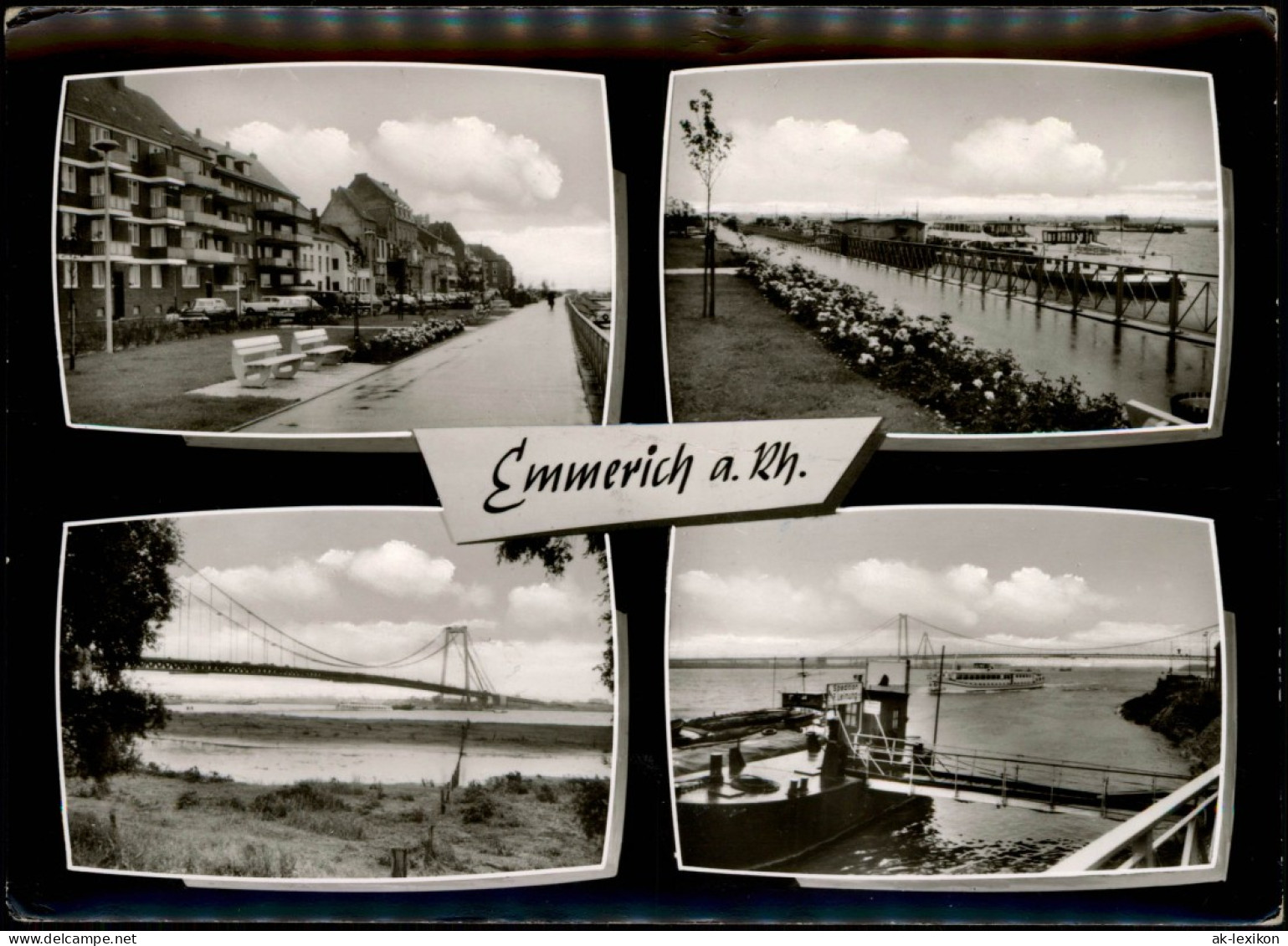 Emmerich (Rhein) Mehrbildkarte Mit 4 Orts-/Stadtteilansichten 1966 - Emmerich