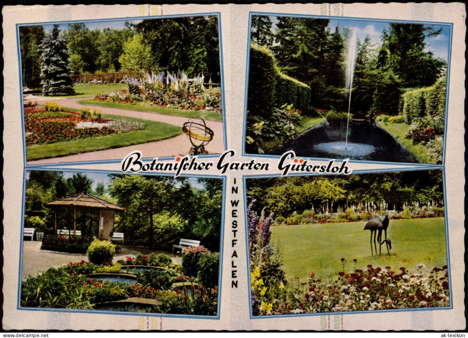 Ansichtskarte Gütersloh Botanischer Garten, MB 1965 - Gütersloh