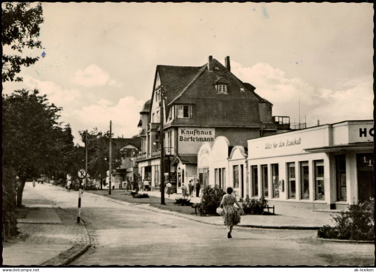 Kühlungsborn Straßen Partie Am Kaufhaus Bartelmann DDR AK 1965 - Kuehlungsborn