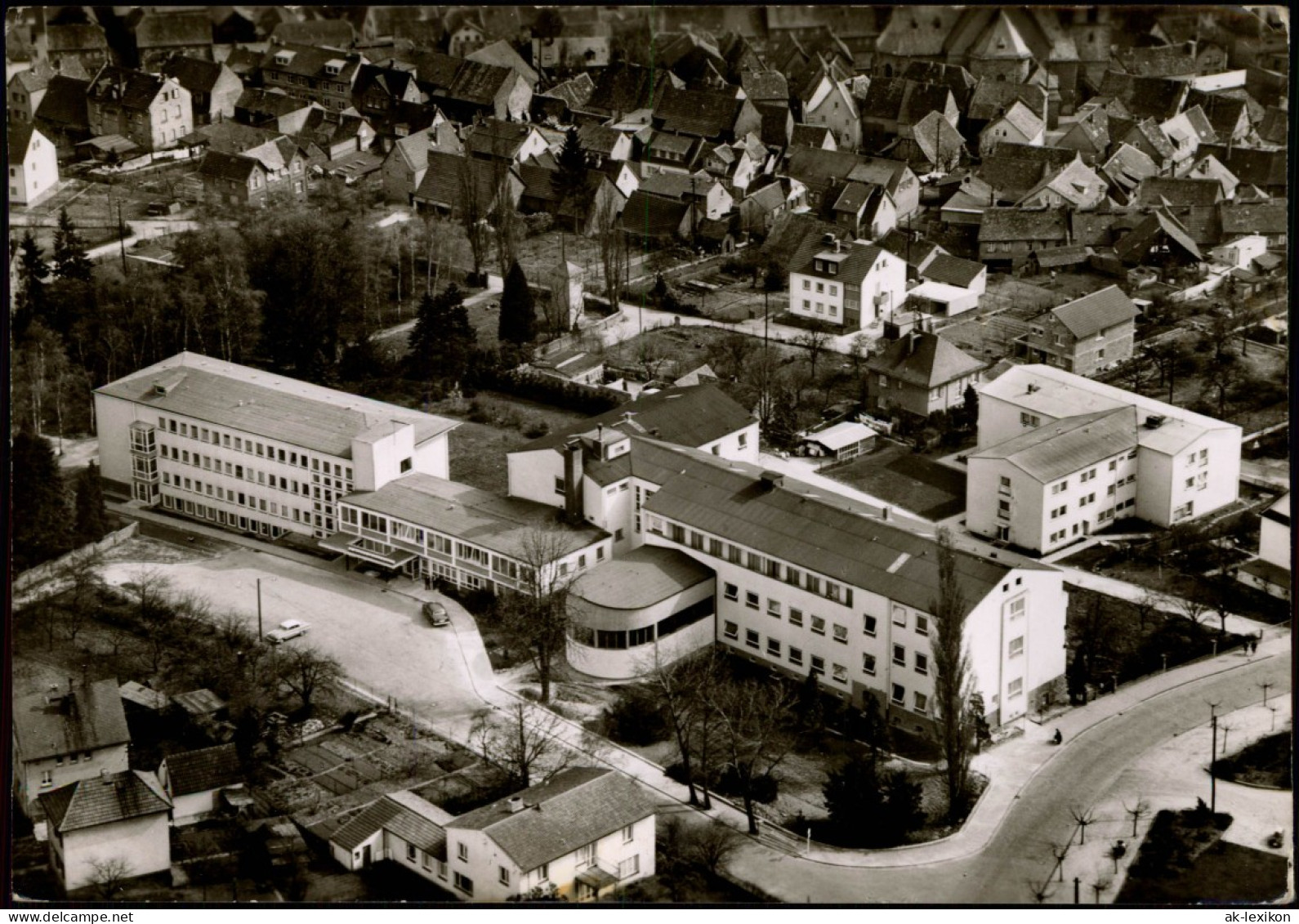 Ansichtskarte Hofheim (Taunus) Luftbild Marienkrankenhaus 1965 - Hofheim